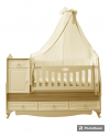 Кроватка-трансформер Lovely baby Karla 170*60 и 120*60 крем