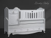 Кроватка-трансформер Lovely baby Lotos 170*60 и 120*60 белый
