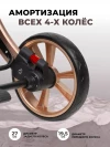 Коляска-трансформер Farfello Aimile Original New Gold 2 в 1 шоколадный