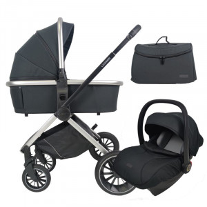 Коляска 3 в 1 Luxmom 750 черный с/р