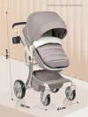 Коляска-трансформер Farfello Aimile Original Autumn 2 в 1 Cosmic Latte