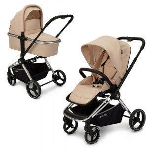 Коляска 2 в 1 Labala Raiz хром Beige (01BEI) 