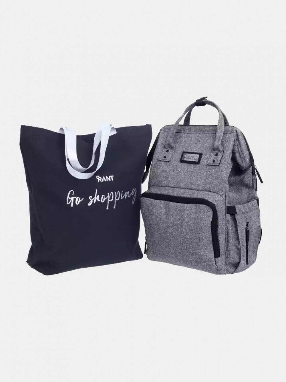 Сумка для мамы + шоппер RANT Shopping Set RB006 Trends Grey