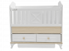 Кроватка Lovely baby Boni 120*60 белый/деревянные вставки