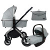 Коляска 3 в 1 Luxmom 750 серый с/р