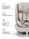 Автокресло Happy Baby Sandex 0/1/2/3 (0-36кг) light grey