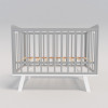 Кроватка Incanto Anniken New 120*60 без маятника серый/белый