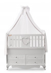 Кроватка Lovely Baby Kalp 120*60 белый