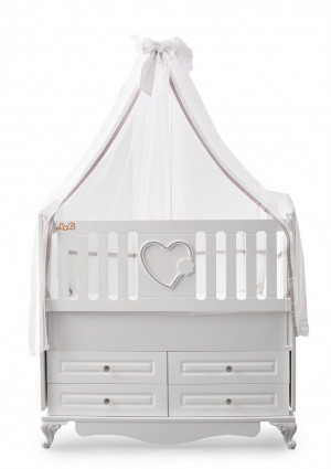 Кроватка Lovely Baby Kalp 120*60 белый