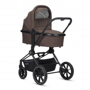 Коляска 2 в 1 Labala Raiz черная рама Choco brown