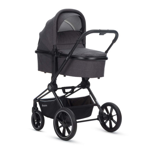 Коляска 2 в 1 Labala Raiz черная рама Stone grey