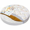 Матрас для кроватки  75*75 11 см NewBaby-Round Standart plus стеганый трикотаж BB