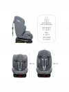 Автокресло Indigo Tourneo isofix 0/1/2/3 (0-36кг) серый-зеленый