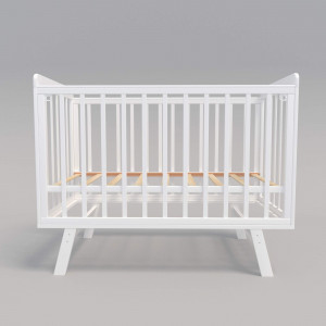 Кроватка Incanto Anniken New 120*60 без маятника белый/белый
