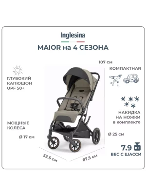 Коляска прогулочная Inglesina Maior Tundra beige