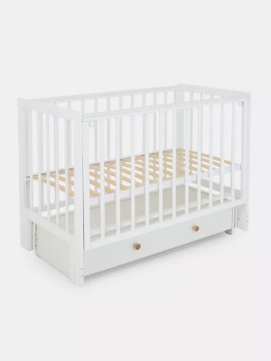 Кроватка Rant Indy Box с маятником 120*60 Cloud White