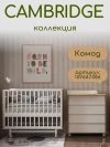 Кроватка Incanto Cambridge 120*60 с маятником белый дуб