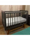 Кроватка Incanto Anniken Ecco 120*60 с маятником графит/бук