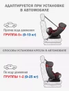 Автокресло Siger Diona 0/1/2 (0-25 кг) рубиново-серый