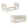 Расширение для кроватки Tutti Bambini CoZee XL Scandinavian Walnut/Ecru 