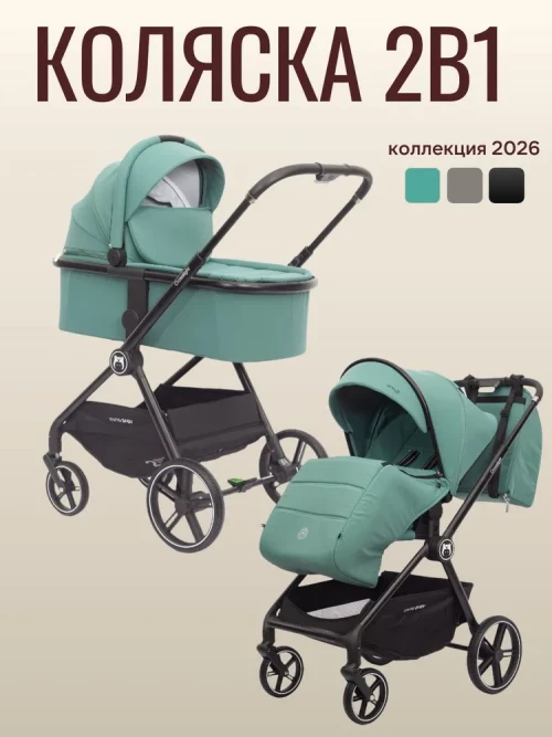 Коляска 2 в 1 Ining Baby Z1-X PRO green - фото 1