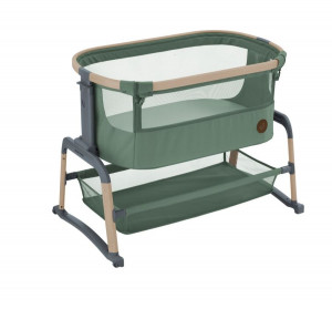 Колыбель-качели Maxi-Cosi Iora AIR Beyond Green ECO/зеленый (c колесами)