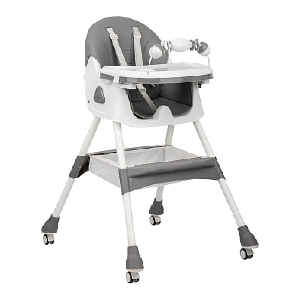 Стул для кормления Indigo Corn Flex темно-серый