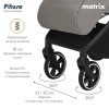 Коляска прогулочная Pituso Matrix PU Graphite