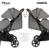 Коляска прогулочная Pituso Matrix PU Graphite