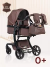 Коляска-трансформер Farfello Aimile Original Autumn 2 в 1 Chocolate