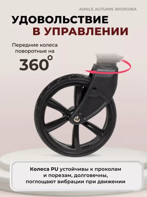 Коляска-трансформер Farfello Aimile Original Autumn 2 в 1 Chocolate