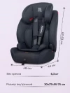 Автокресло Farfello YKO-921N 1/2/3 (9-36кг) Grey