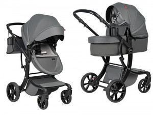 Коляска-трансформер Aimile PRO 2 в 1 Dark Grey 