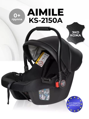 Автокресло Farfello Aimile KS-2150 0+ (0-13кг) Black PU - фото 1