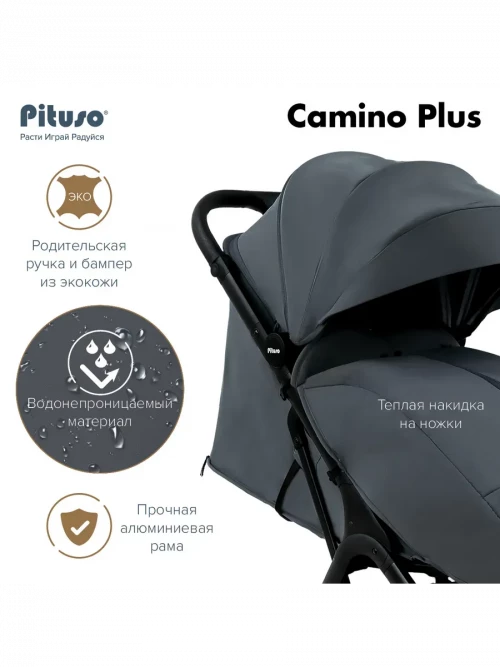 Коляска прогулочная Pituso Camino Graphite - фото 1