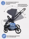 Коляска прогулочная MOWBaby Finch MB105 Graphite