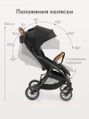Коляска прогулочная Happy Baby Lynn black & flora