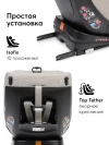 Автокресло Happy Baby Reex 0/1/2/3 (0-36кг) grey beige