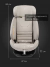 Автокресло Happy Baby Reex 0/1/2/3 (0-36кг) grey beige