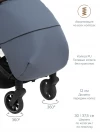 Коляска прогулочная Pituso Mini PU Graphite