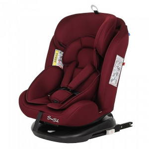 Автокресло Bambola Minori isofix 0/1/2/3 (0-36кг) Темно/Красный 