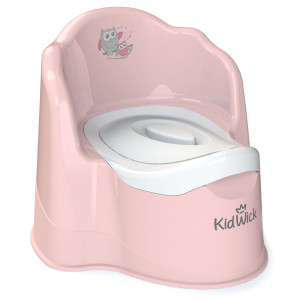 Горшок Kidwick Трон розовый/белый с белой крышкой