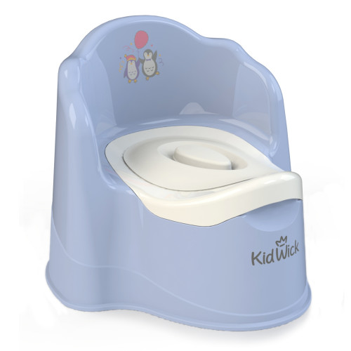 Горшок Kidwick Трон фиол/белый с белой крышкой