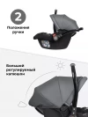 Автокресло Farfello Aimile KS-2150 0+ (0-13кг) Dark grey PU