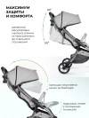 Коляска прогулочная Farfello Sunrise Silver Grey