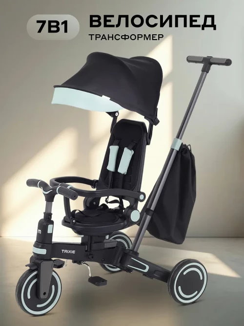 Велоколяска MOWBaby Trixie MC055 Black/Green