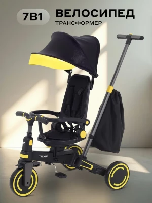 Велоколяска MOWBaby Trixie MC055 Black/Yellow