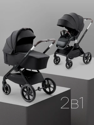 Коляска 2 в 1 Happy Baby Kidlander black - фото 1