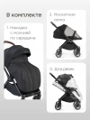 Коляска прогулочная Happy Baby Magna black 
