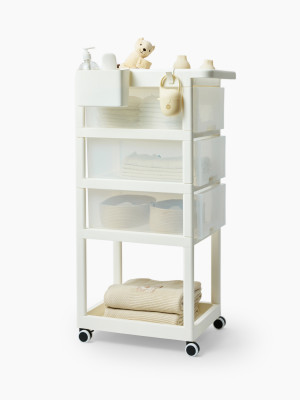 Стеллаж с ящиками Happy Baby Storio white